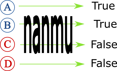 Checking «re da zo'u da nanmu»